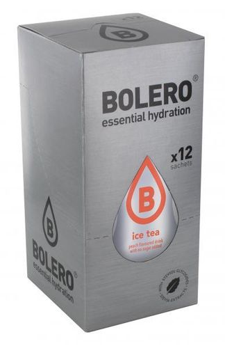 Bolero Diät-Getränk Eistee Pfirsich (Karton mit 12 x 8 g)
