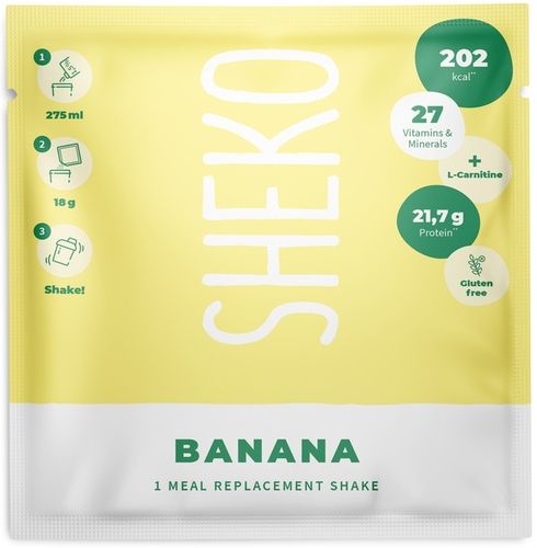 SHEKO Diät Shake - Einzelportionsbeutel Banane