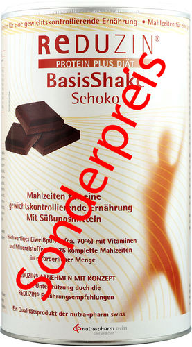 REDUZIN BCM Diät Shake Schokolade - Sonderpreis wegen Chargenwechsel - MHD Ende 11/2022